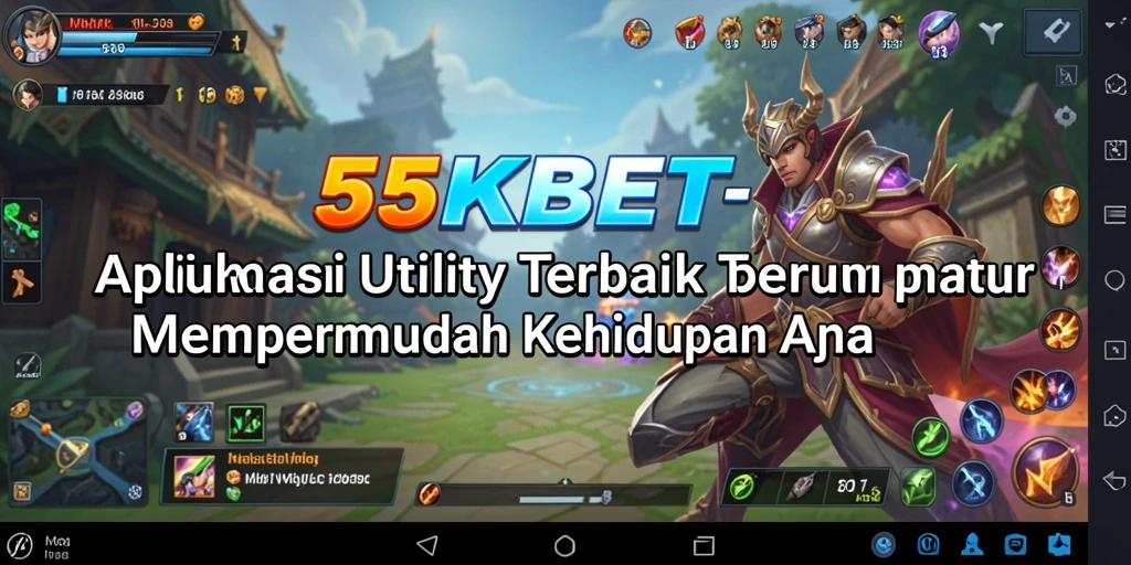 Tampilan antarmuka aplikasi 55KBET yang bersih dan intuitif.