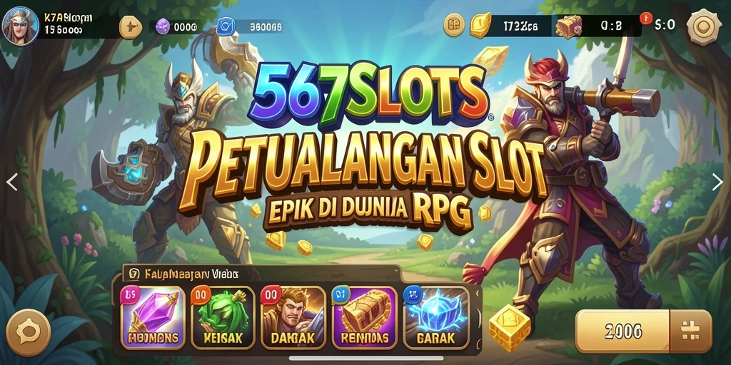 Tampilan gameplay epik dalam 567SLOTS dengan fitur slot yang menarik.