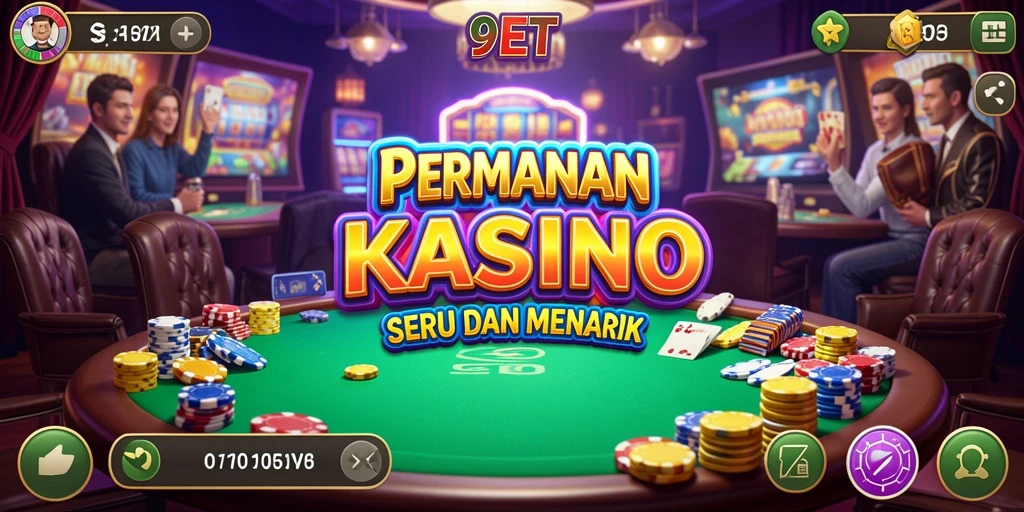 Tampilan gameplay menarik dalam 9ET yang seru dan menyenangkan.