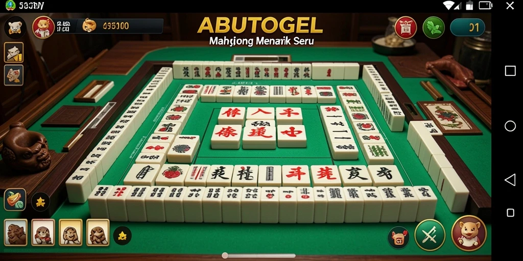 Tampilan menarik dari gameplay Mahjong di ABUTOGEL.
