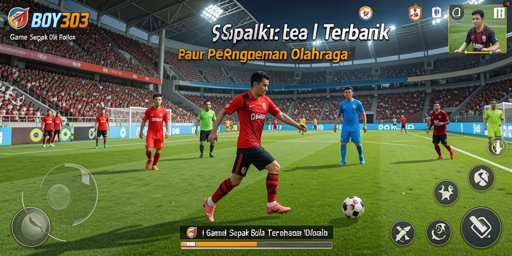 Tampilan menarik dari pertandingan sepak bola yang seru di BOY303.