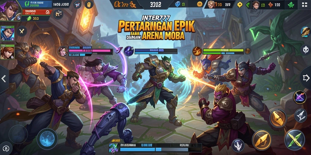 Gameplay seru dan strategi di arena MOBA INTER77.