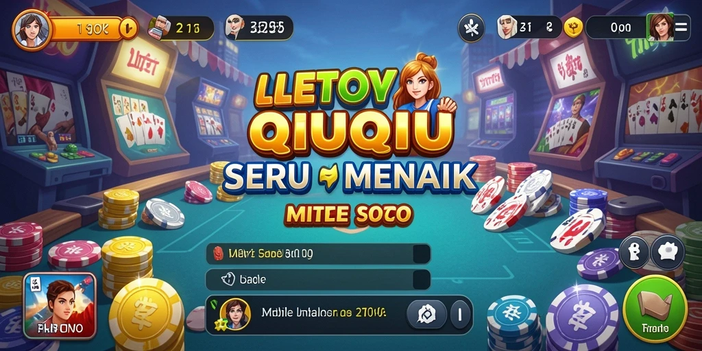 Tampilan gameplay seru dalam LITETOTO di arena QiuQiu.