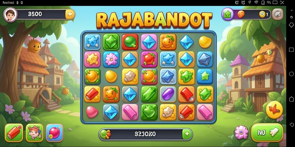 Tampilan gameplay seru dalam RAJABANDOT yang menantang!