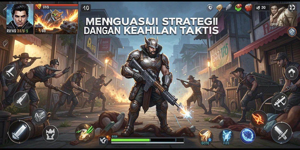 Screenshot menampilkan aksi pertempuran intens dalam RPVIP6.