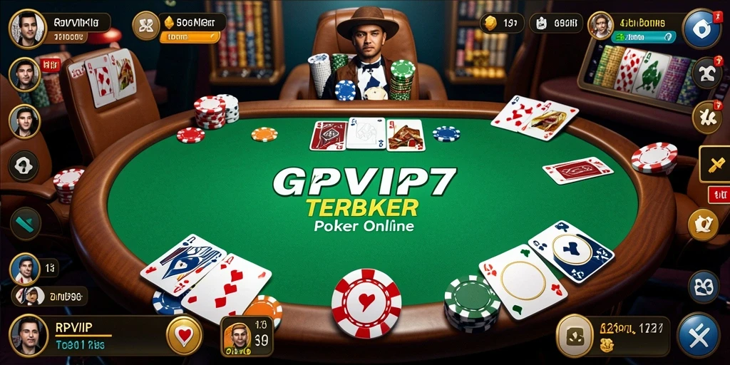 Tampilan gameplay poker yang menegangkan dan seru di RPVIP7.