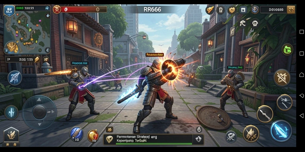 Gameplay menegangkan dengan strategi yang mendalam dalam RR666.