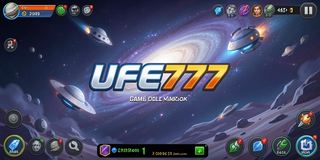 Tampilan gameplay <strong>UFO777</strong> yang menarik di luar angkasa.